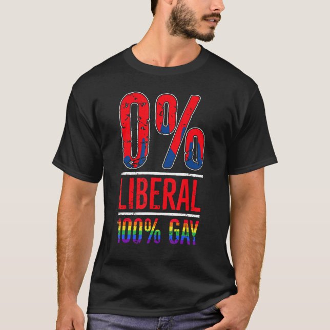 Anti Liberal Lgbt Gay Cool Pro Republicans T-Shirt (Front)
