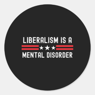 Anti-Liberal Republican Dad American Anti-Biden Hu Classic Round Sticker