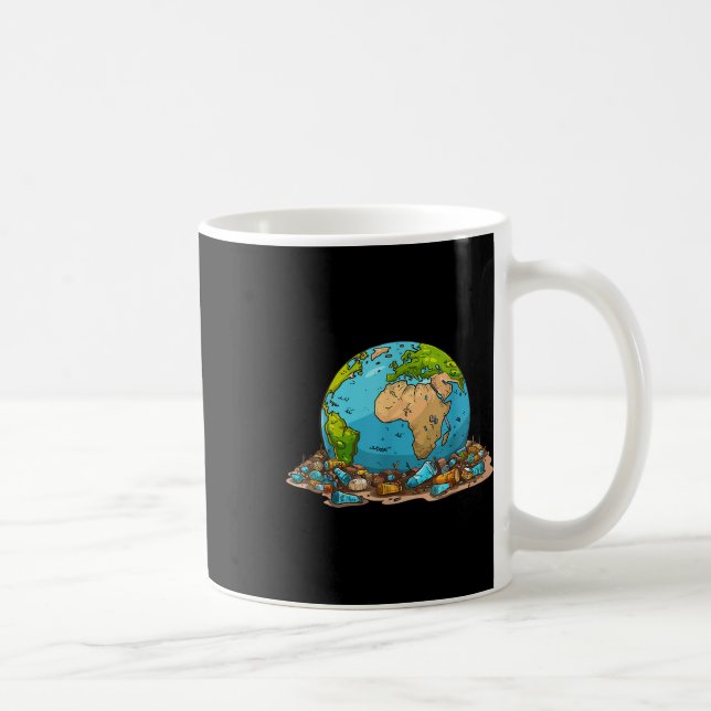 Anti Littering No Environment Environmental Protec Coffee Mug (Right)