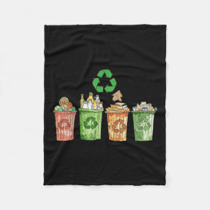 Anti Littering No Environment Environmental Protec Fleece Blanket