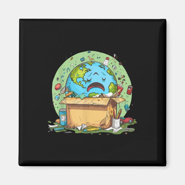 Anti Littering No Environment Environmental Protec Magnet (Front)