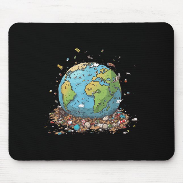 Anti Littering No Environment Environmental Protec Mouse Pad (Front)