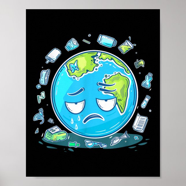 Anti Littering No Environment Environmental Protec Poster (Front)