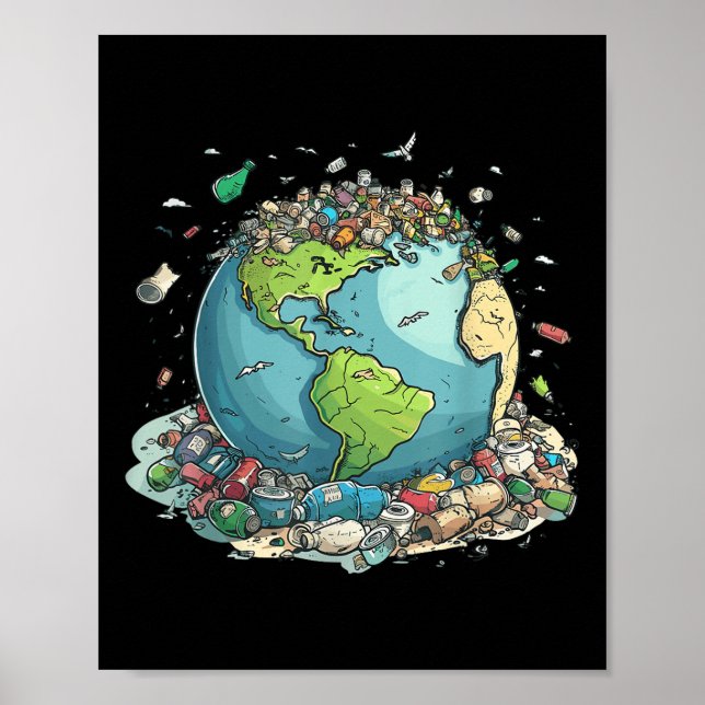 Anti Littering No Environment Environmental Protec Poster (Front)