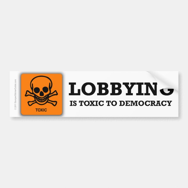 Anti-Lobbying bumper sticker (Front)