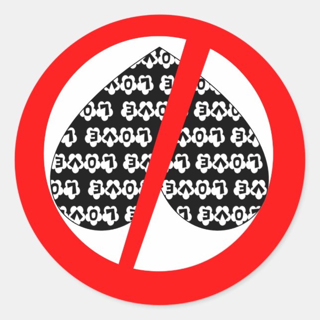 Anti Love Sticker (Front)
