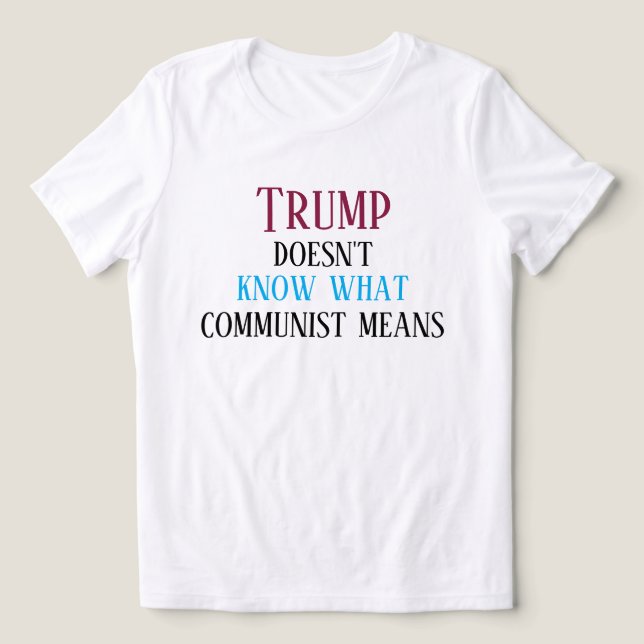 Anti-MAGA message Tri-Blend Shirt (Design Front)