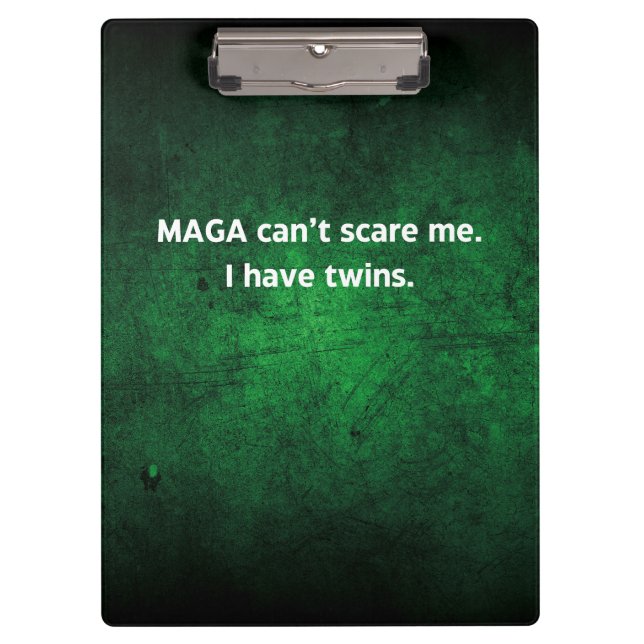 Anti MAGA Twin Moms Clipboard (Front)