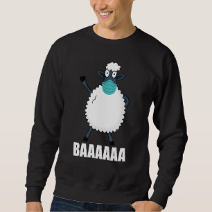Anti Mask Sheep Or Sheeple With Face Mask Sheep  T Sweatshirt