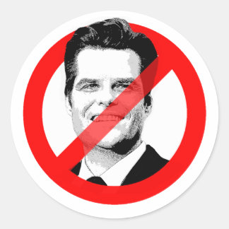 Anti Matt Gaetz Classic Round Sticker