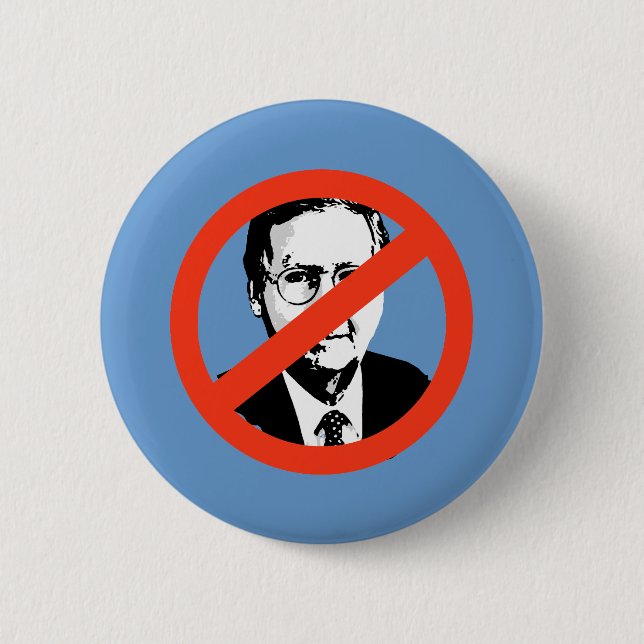 ANTI-MCCONNELL - ANTI-Mitch Mcconnell 6 Cm Round Badge (Front)