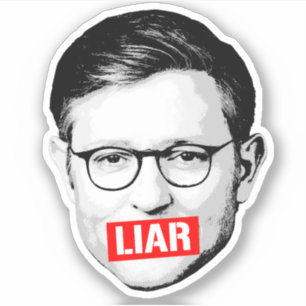 Anti Mike Johnson Liar Sticker