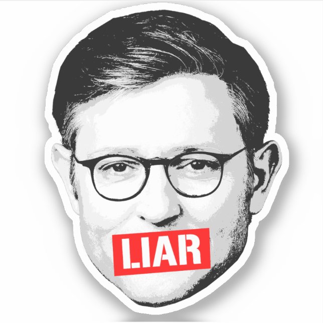 Anti Mike Johnson Liar Sticker (Front)