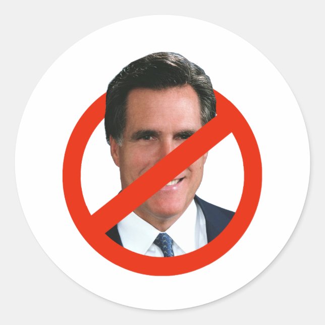 ANTI MITT TRANSPARENT CLASSIC ROUND STICKER (Front)