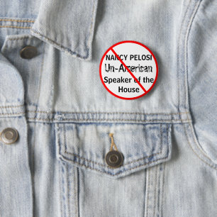 Anti-Nancy Pelosi Speaker of the House 6 Cm Round Badge