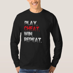 Anti New England Play Cheat Win Repeat Tee