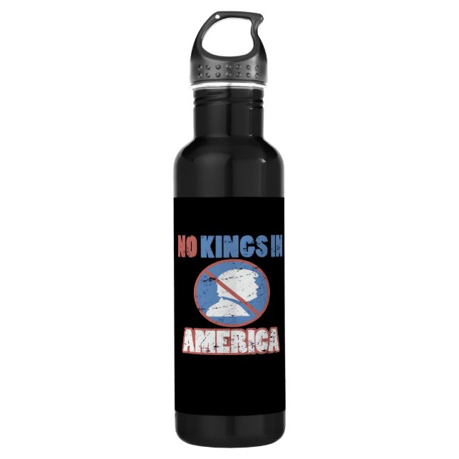 Anti- No Kings In America Classic 710 Ml Water Bottle (Front)