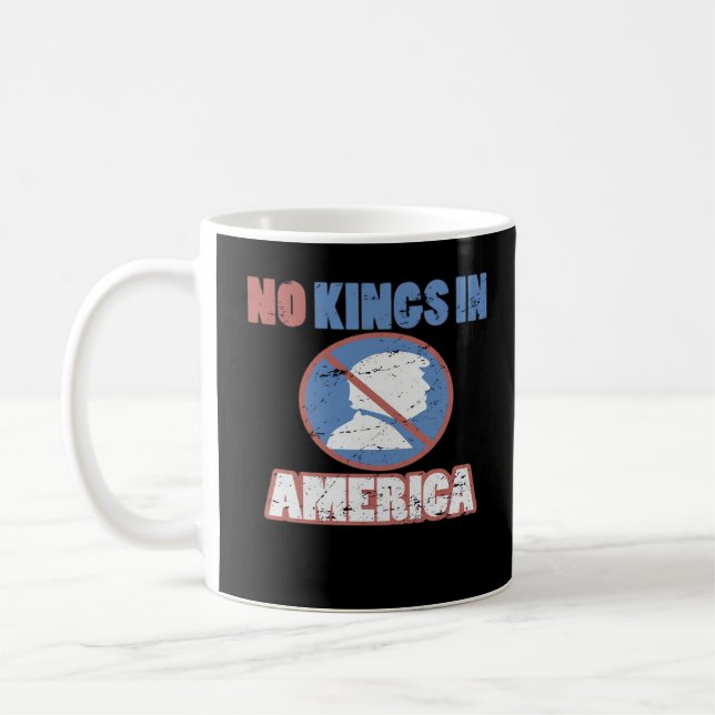 Anti- No Kings In America Classic Coffee Mug (Left)