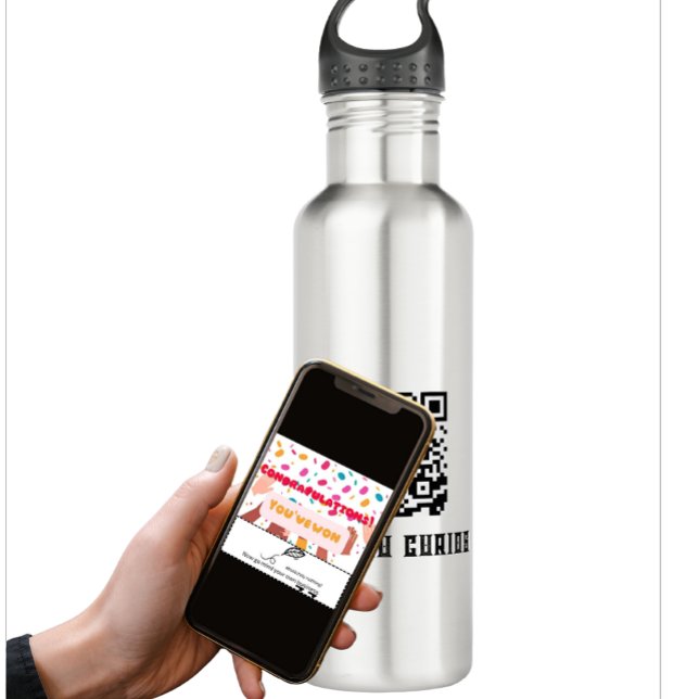Anti-Nosy People QR Code 710 Ml Water Bottle (Creator Uploaded)