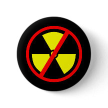 Anti-Nuclear Symbol Pinback