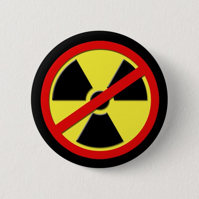 Anti Nukes 6 Cm Round Badge (Front)