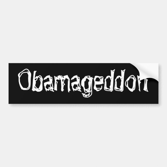 Anti Obama 2012 Election - Obamageddon Bumper Sticker (Front)