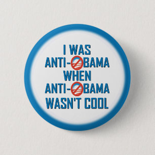 Anti Obama 6 Cm Round Badge