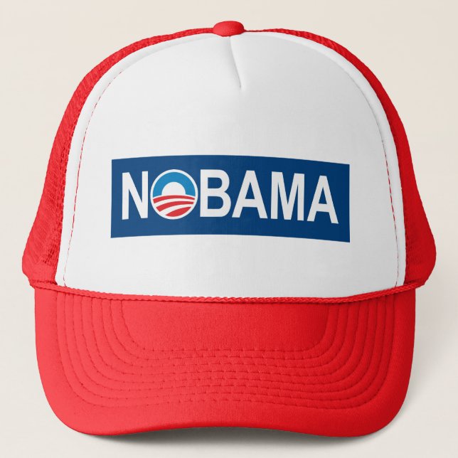 Anti Obama Anti-Obama Nobama Trucker Hat (Front)