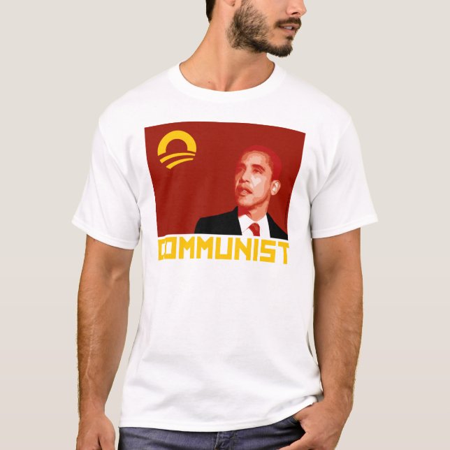 Anti-Obama: Barack Obama Communist T-Shirt (Front)