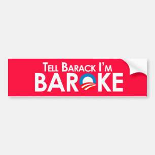 Anti-Obama - Baroke Bumpersticker Bumper Sticker