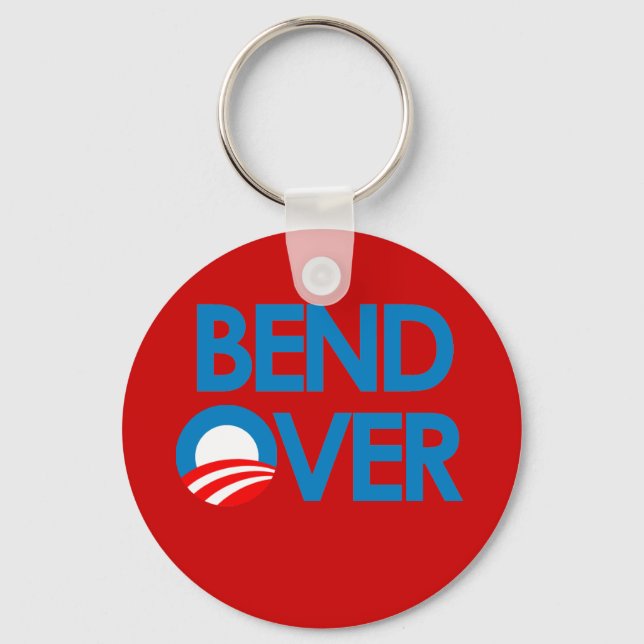 Anti-Obama - Bend Over Key Ring (Front)