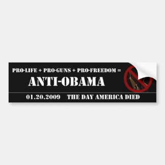 ANTI-OBAMA BUMPER STICKER