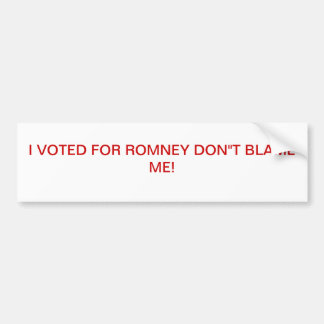 ANTI OBAMA BUMPER STICKER