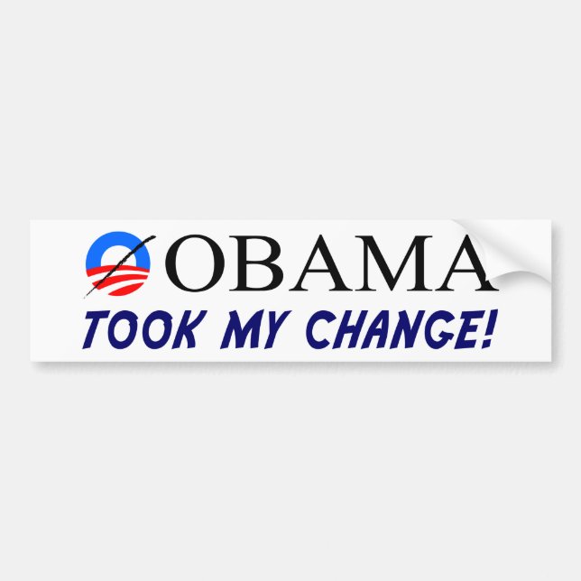 Anti-Obama Bumper Sticker (Front)