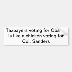 Anti Obama bumper sticker