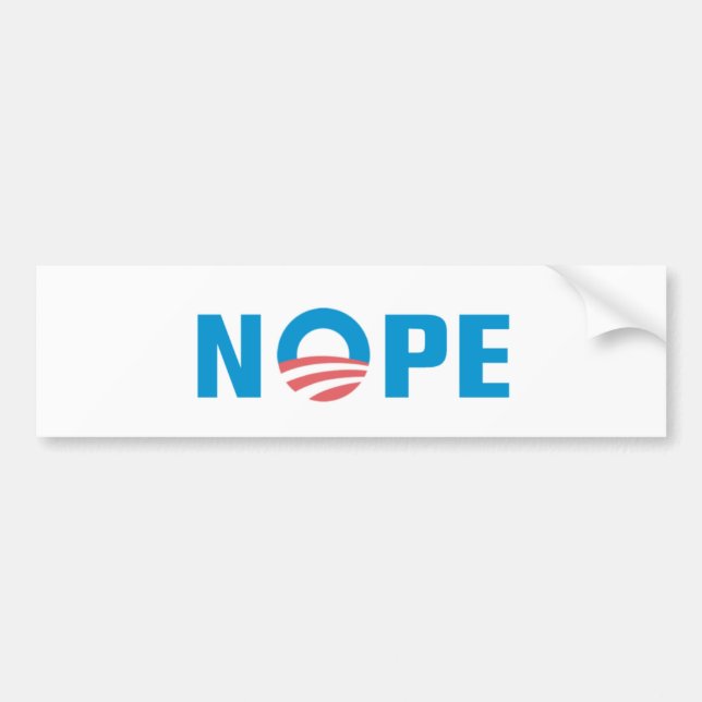 Anti-Obama Bumper Sticker (Front)