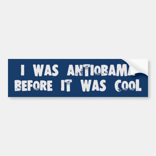 Anti Obama Bumper Sticker (Front)