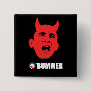 Anti-Obama Bumper Sticker - Obummer 15 Cm Square Badge