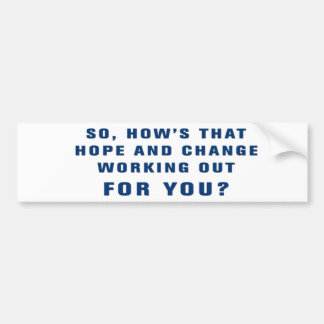 Anti-Obama  Bumpersticker Bumper Sticker