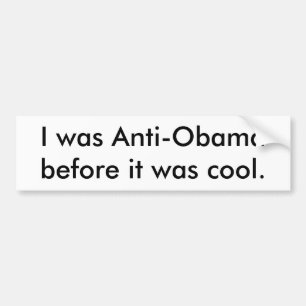 Anti-Obama Bumpersticker Bumper Sticker