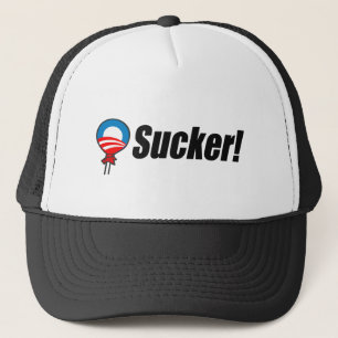 Anti-Obama Bumpersticker - Sucker 2 Trucker Hat