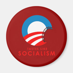 Anti-Obama Bumpersticker - Tastes like Socialism Magnet