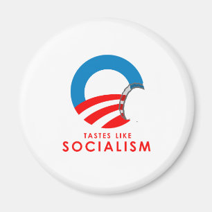 Anti-Obama Bumpersticker - Tastes like Socialism Magnet