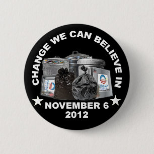 Anti Obama - Change We Can Believe In 6 Cm Round Badge