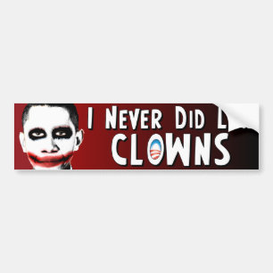 Anti Obama - Clowns - Joker Bumper Sticker