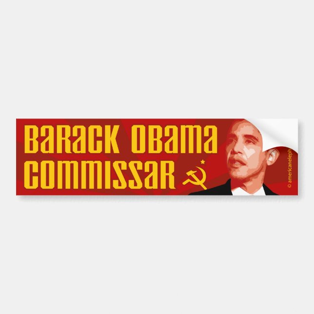 Anti-Obama: Commissar Obama Bumper Sticker (Front)