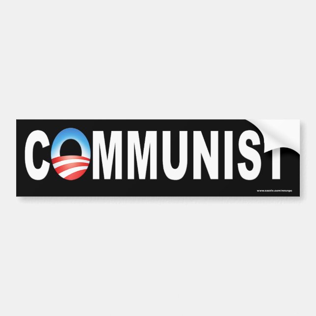 Anti Obama "Communist" bumper sticker (Front)