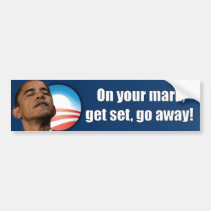Anti Obama - Go Away Bumper Sticker