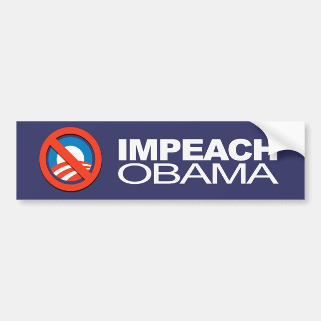 Anti-Obama - Impeach Obama Bumper Sticker (Front)