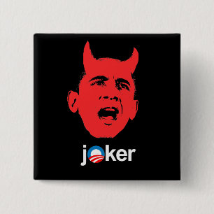 Anti-Obama - Joker 15 Cm Square Badge